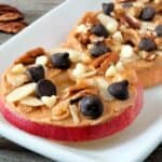 25. Granola Peanut Butter Apple Stacks