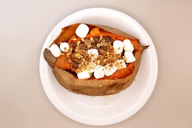 dessert baked sweet potato